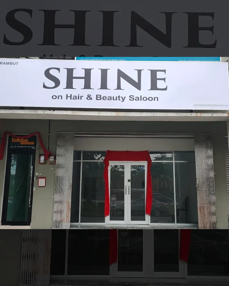Inside SHINE on Hair & Beauty Saloon in Bemban, Melaka